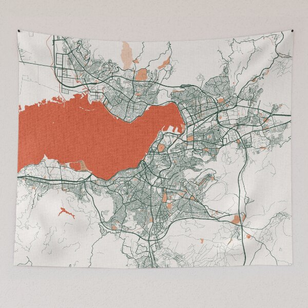 Item preview, Izmir City Map of Turkey - Bohemian designed and sold by deMAP.