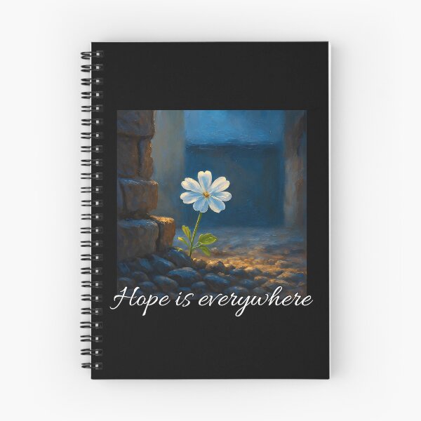 Item preview, Blooming Through Darkness – Inspirational Flower Quote Art designed and sold by Psycho-Crazy.