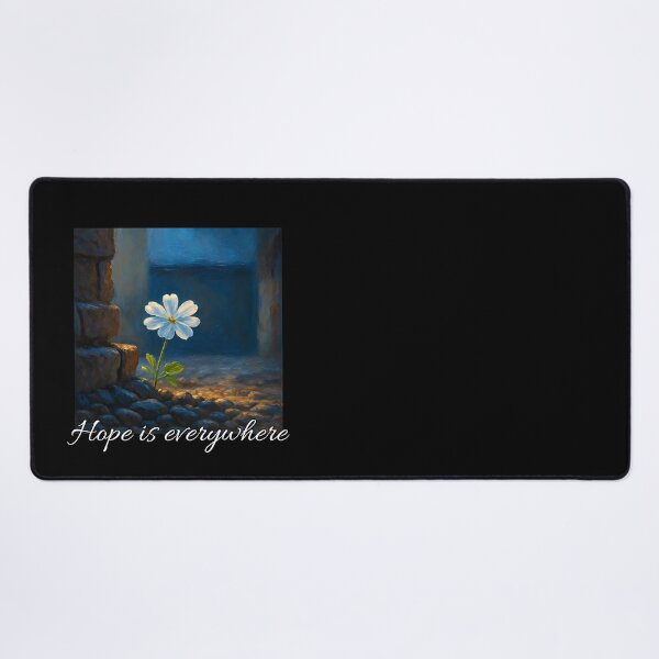 Item preview, Blooming Through Darkness – Inspirational Flower Quote Art designed and sold by Psycho-Crazy.