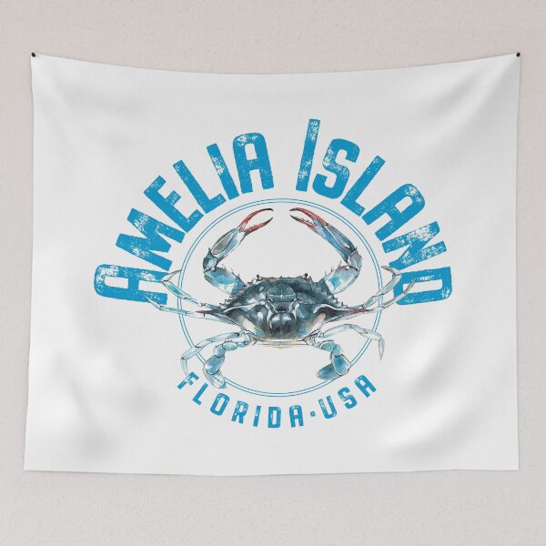 Item preview, Amelia Island Florida Blue Crab Design designed and sold by Futurebeachbum.