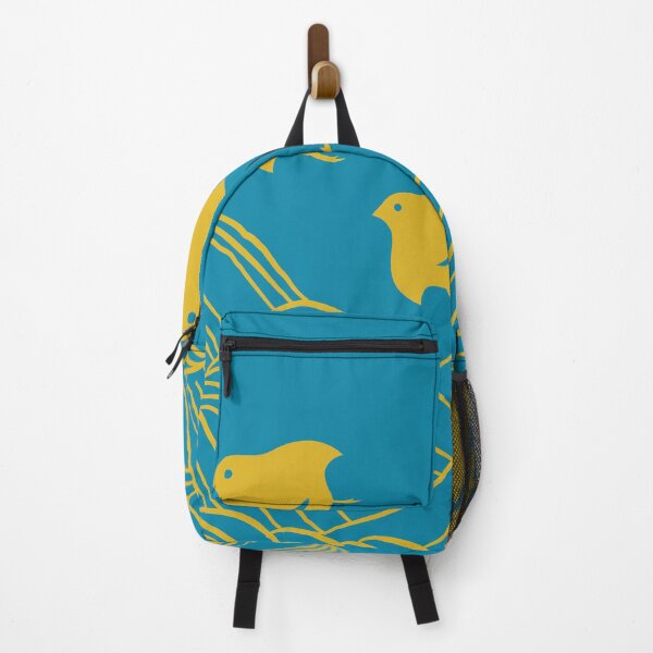 Item preview, Golden Chidori Over Waves – A Modern Japanese Pattern designed and sold by keikono.studio.