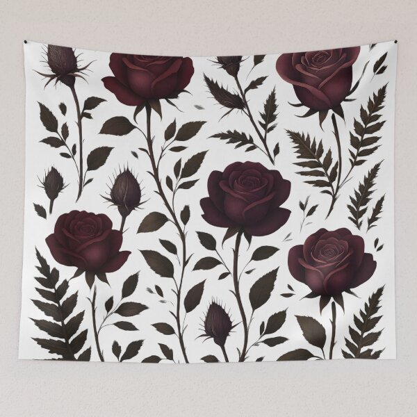 Item preview, Moody Gothic Botanical Seamless Pattern designed and sold by StickyGuys.