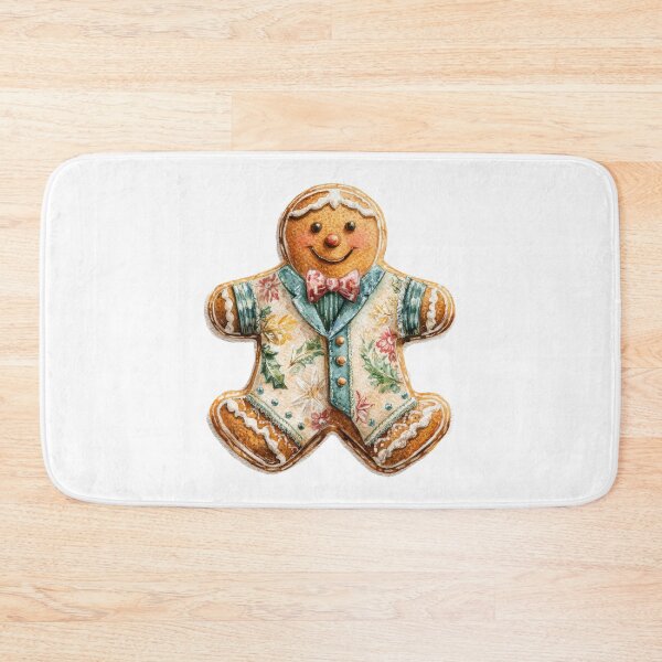 Item preview, Cute Gingerbread Cookies, Vintage Christmas Cookie Illustration, Holiday Art designed and sold by Maryna_Reine.