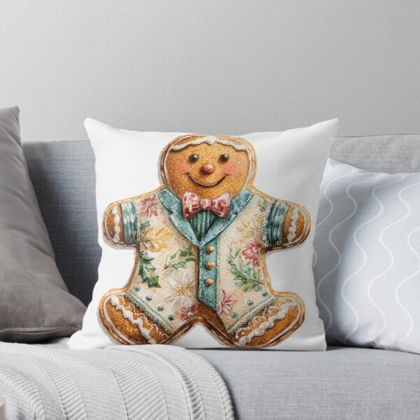 Item preview, Cute Gingerbread Cookies, Vintage Christmas Cookie Illustration, Holiday Art designed and sold by Maryna_Reine.