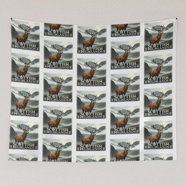 Item preview, Spirit of the Highlands: A Scottish Stag in the Mist designed and sold by Digital Dreams Arts.