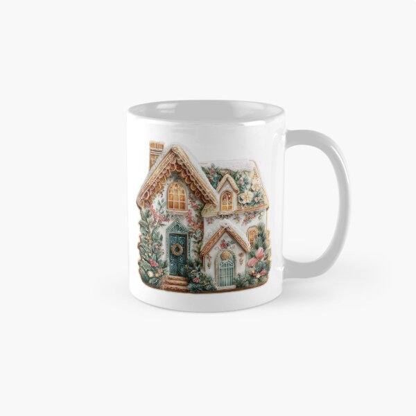 Item preview, Cozy Gingerbread House | Christmas Holiday Cookie Art designed and sold by Maryna_Reine.
