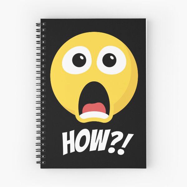 Item preview, Shocked Emoji Face – Funny "HOW?!" Expression Design designed and sold by Karim-Karem.