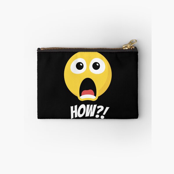 Item preview, Shocked Emoji Face – Funny "HOW?!" Expression Design designed and sold by Karim-Karem.