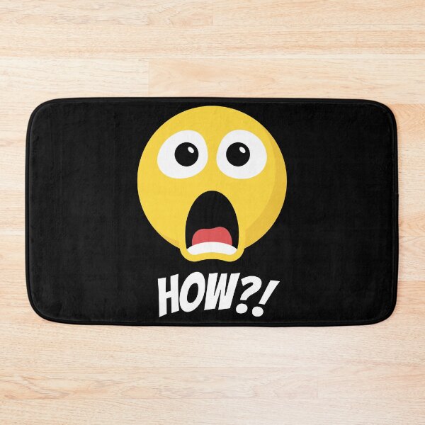 Item preview, Shocked Emoji Face – Funny "HOW?!" Expression Design designed and sold by Karim-Karem.
