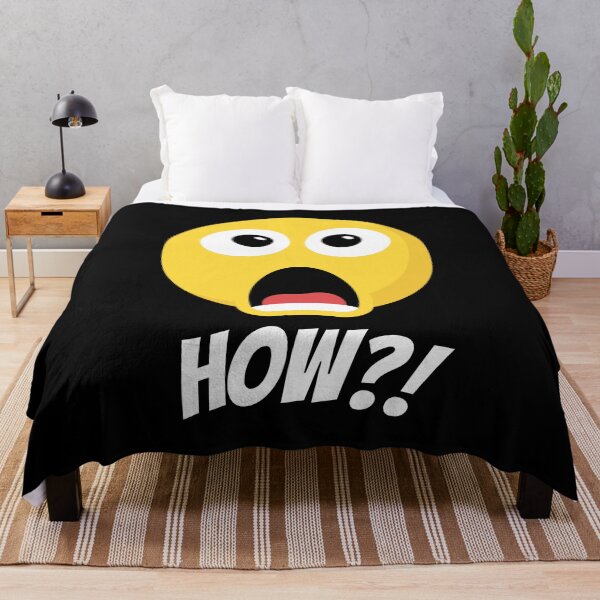 Item preview, Shocked Emoji Face – Funny "HOW?!" Expression Design designed and sold by Karim-Karem.