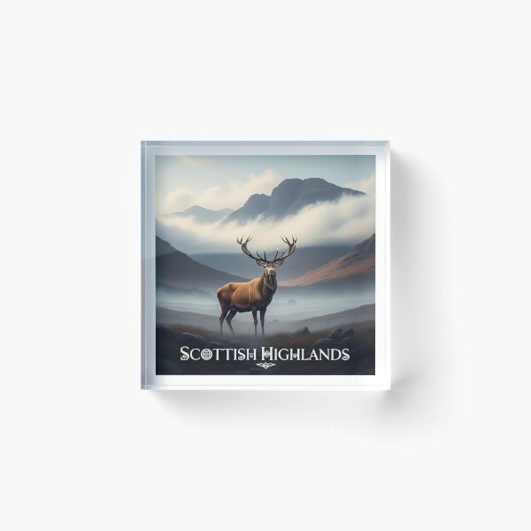 Item preview, Highlands: Majestic Red Deer Stag designed and sold by Digital Dreams Arts.