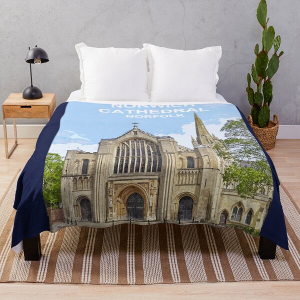 Item preview, Norwich Cathedral Norfolk. Travel poster East Anglia designed and sold by BarbaraGlebska.