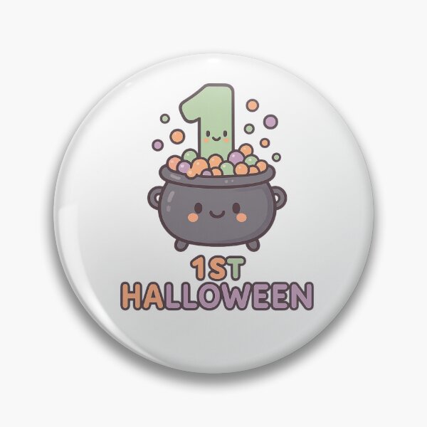 Item preview, Cute 1st Halloween Logo designed and sold by PeckyPom.