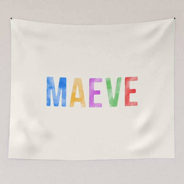 Item preview, Maeve Name Bright Colors designed and sold by Jeallan Designs.