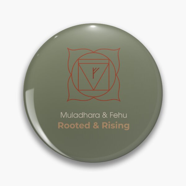 Item preview, Muladhara & Fehu T-Shirt - Rooted & Rising Spiritual Symbol designed and sold by CHAKRUNER.