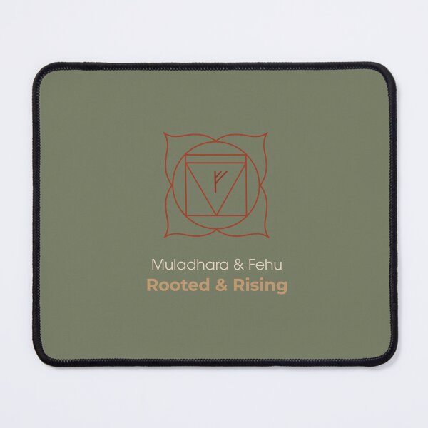 Item preview, Muladhara & Fehu T-Shirt - Rooted & Rising Spiritual Symbol designed and sold by CHAKRUNER.