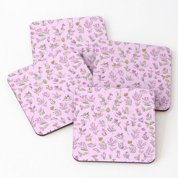 Item preview, Pink Flowers and Birds Repeat Pattern  designed and sold by SassyArtistry.