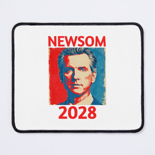 Item preview, Gavin Newsom 2028 | Retro Political Campaign Poster Design designed and sold by MindGlowArt.