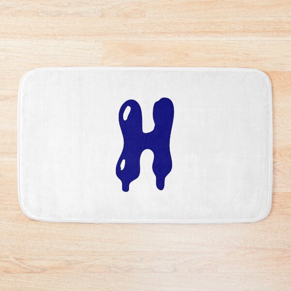 Item preview, Glossy Dark Blue Liquid Letter H Typography Art designed and sold by uncoXab.