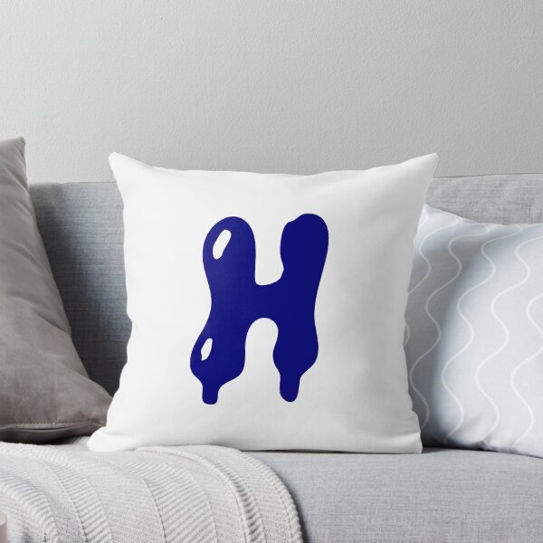 Item preview, Glossy Dark Blue Liquid Letter H Typography Art designed and sold by uncoXab.