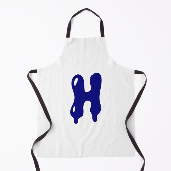 Item preview, Glossy Dark Blue Liquid Letter H Typography Art designed and sold by uncoXab.