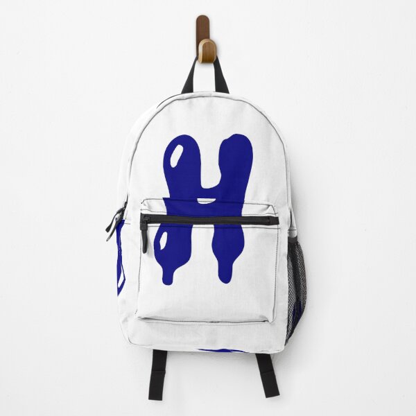 Item preview, Glossy Dark Blue Liquid Letter H Typography Art designed and sold by uncoXab.