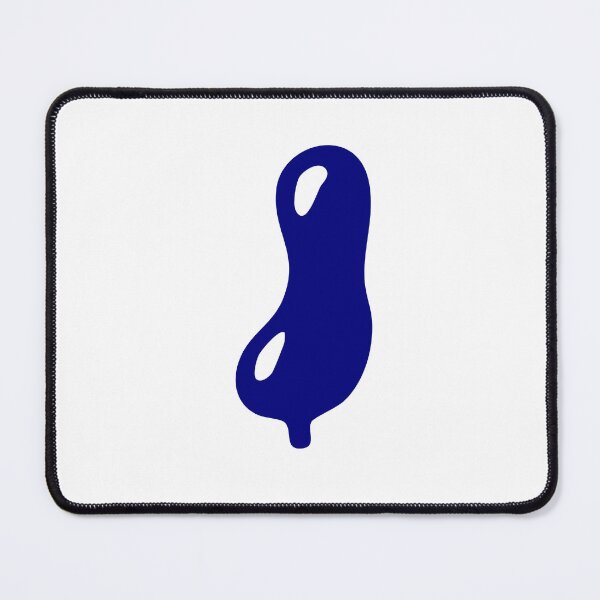 Item preview, Glossy Dark Blue Liquid Letter I Typography Art designed and sold by uncoXab.
