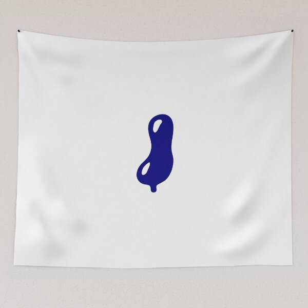 Item preview, Glossy Dark Blue Liquid Letter I Typography Art designed and sold by uncoXab.