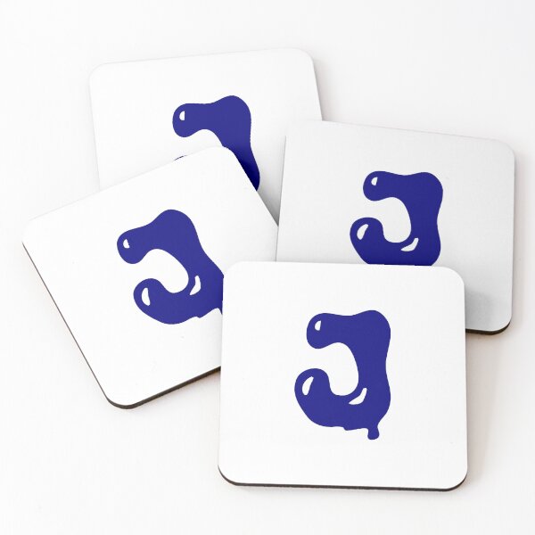Item preview, Glossy Dark Blue Liquid Letter J Typography Art designed and sold by uncoXab.
