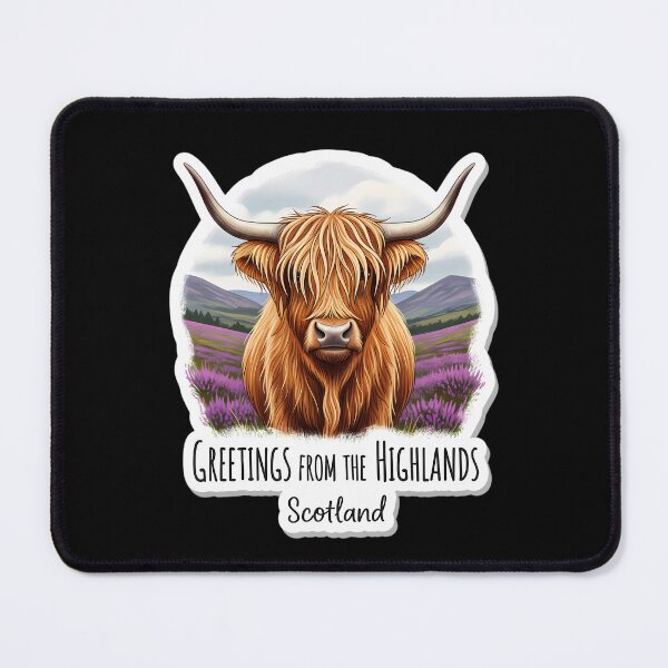 Item preview, Greetings from the Highlands: A Charming Hairy Coo designed and sold by Digital Dreams Arts.