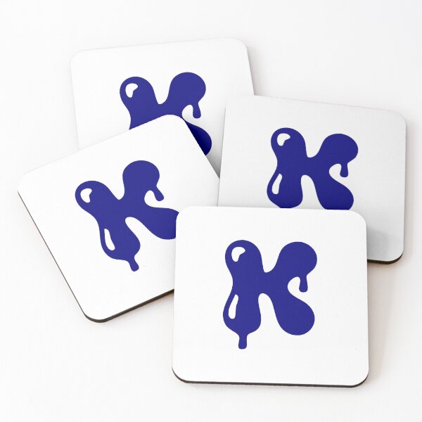 Item preview, Copy of Glossy Dark Blue Liquid Letter K Typography Art designed and sold by uncoXab.