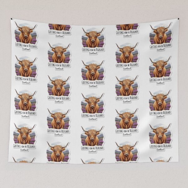 Item preview, Greetings from the Highlands: A Charming Hairy Coo designed and sold by Digital Dreams Arts.