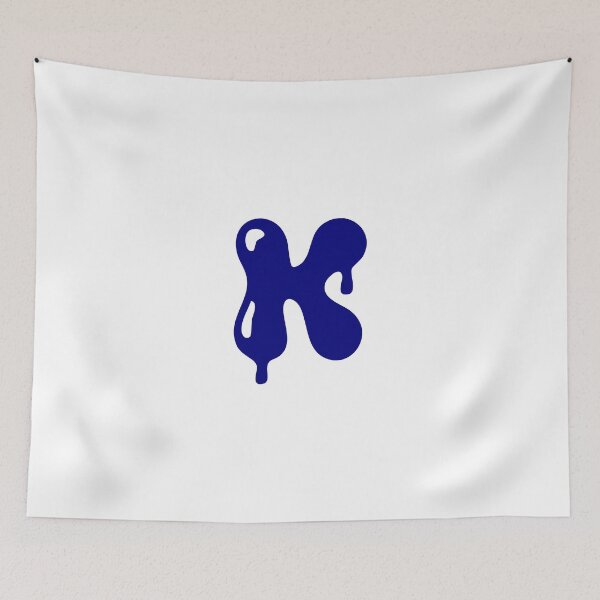 Item preview, Copy of Glossy Dark Blue Liquid Letter K Typography Art designed and sold by uncoXab.