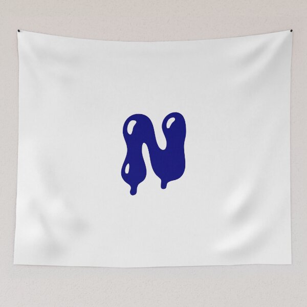 Item preview, Copy of Glossy Dark Blue Liquid Letter N Typography Art designed and sold by uncoXab.