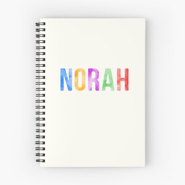 Artikelvorschau, Norah Name Helle Farben entworfen und verkauft von Jeallan Designs.