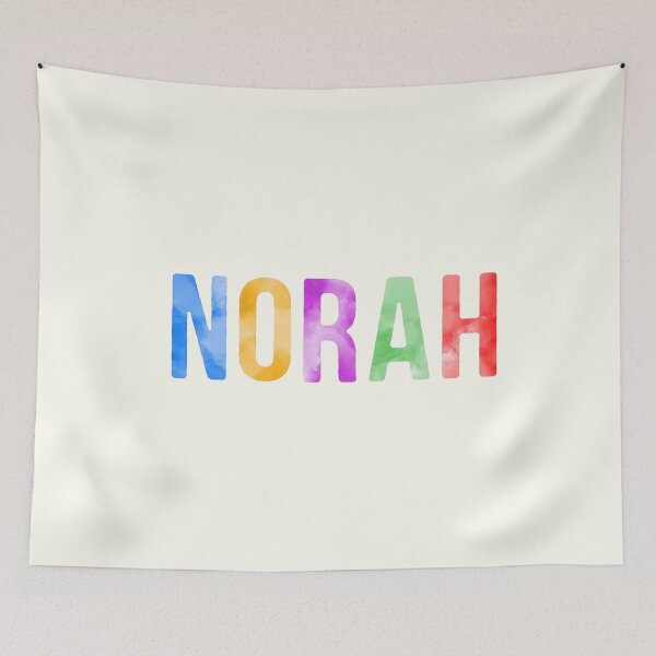 Artikelvorschau, Norah Name Helle Farben entworfen und verkauft von Jeallan Designs.