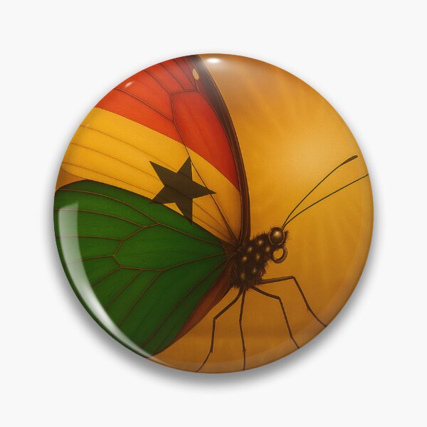 Item preview, Ghana Sunrise Butterfly – Symbol of Freedom and Beauty designed and sold by DuttyLion.