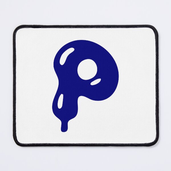 Item preview, Copy of Glossy Dark Blue Liquid Letter P Typography Art designed and sold by uncoXab.