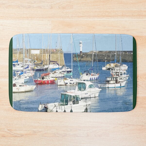 Item preview, Penzance Cornwall.Cornish gift Kernow Travel location poster  designed and sold by BarbaraGlebska.