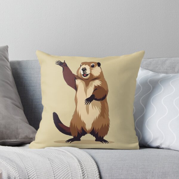 Item preview, Marmot Waving designed and sold by MoonMonkeyNbear.