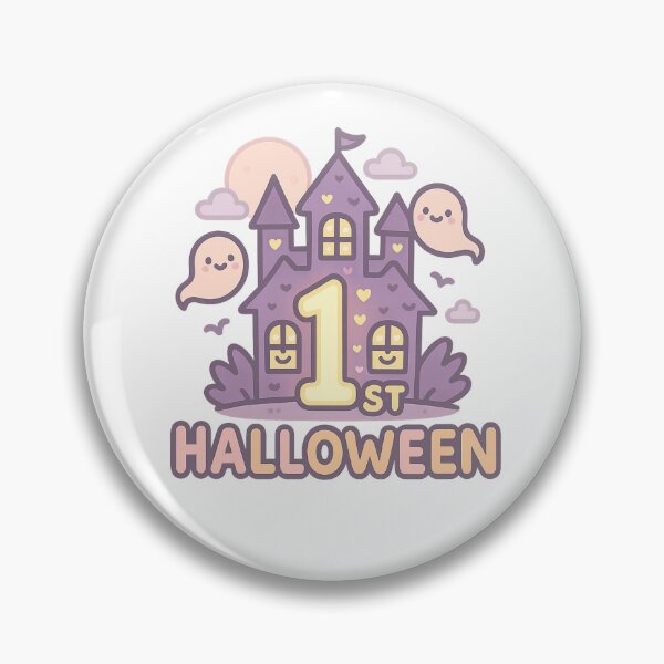 Item preview, Cute 1st Halloween Logo designed and sold by PeckyPom.