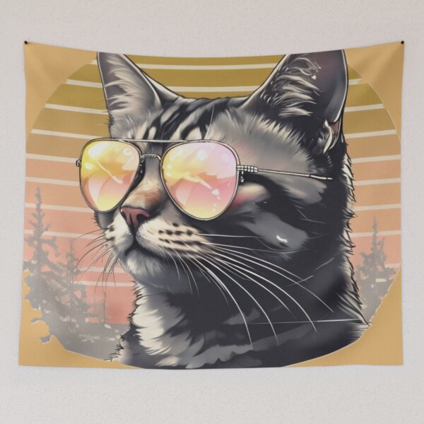Item preview, Cool Cat  with sunglass designed and sold by GUNAPRIYAA.