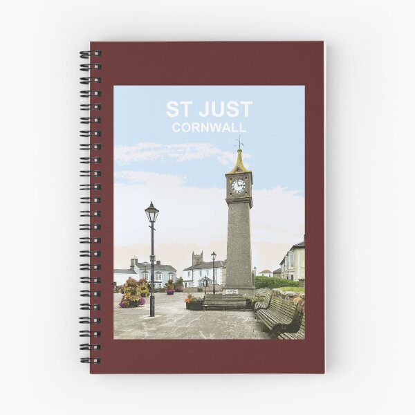 Item preview, St Just Cornwall.Cornish gift Kernow Travel location poster  designed and sold by BarbaraGlebska.
