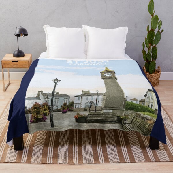 Item preview, St Just Cornwall.Cornish gift Kernow Travel location poster  designed and sold by BarbaraGlebska.