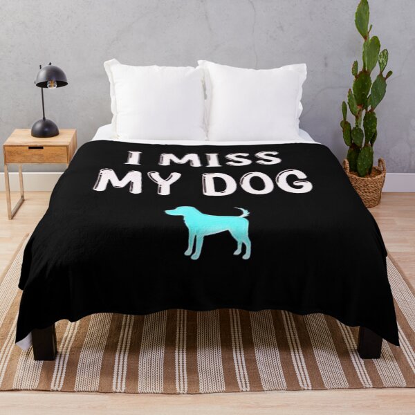 Item preview, I Miss My Dog – Pet Memorial Quote with Cute Dog Illustration designed and sold by creativerooney.