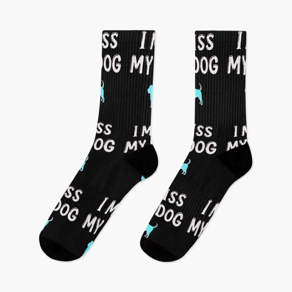 Item preview, I Miss My Dog – Pet Memorial Quote with Cute Dog Illustration designed and sold by creativerooney.