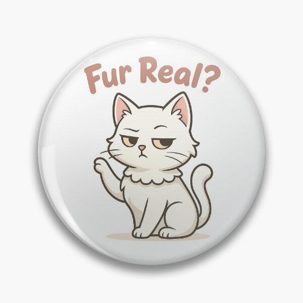 Item preview, Fur Real? Sassy White Cat designed and sold by anabear-art.