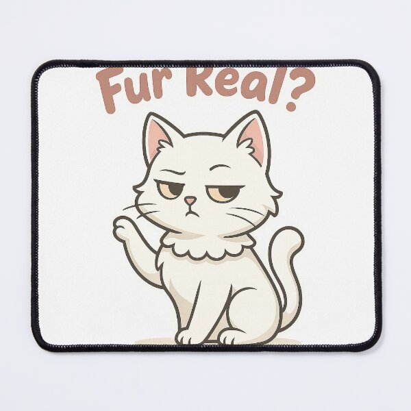 Item preview, Fur Real? Sassy White Cat designed and sold by anabear-art.