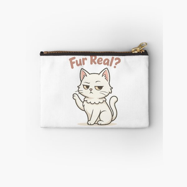 Item preview, Fur Real? Sassy White Cat designed and sold by anabear-art.
