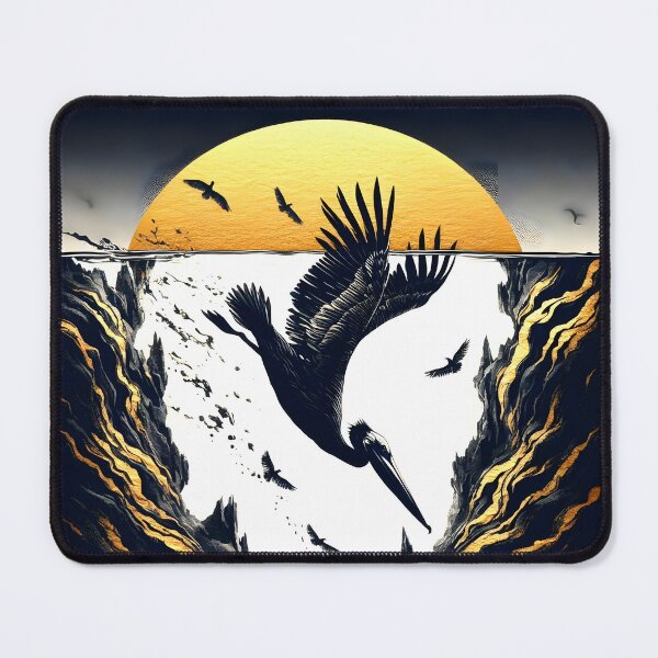 Item preview, Charcoal Pelican Diving, Ai Generated Art  designed and sold by ACC .